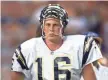  ?? 1998 USA TODAY SPORTS PHOTO ?? Leaf had a 4-14 record in two seasons with the Chargers.