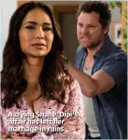  ??  ?? A crying Shane: Dipi’s affair has left her marriage in ruins