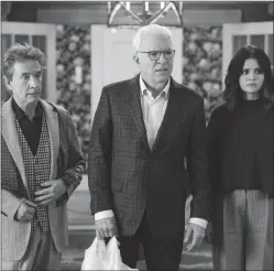  ?? ?? Martin Short, Steve Martin and Selena Gomez in “Only Murders in the Building”