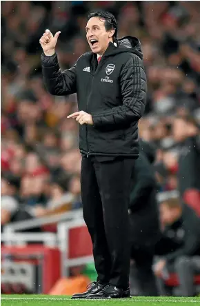  ?? GETTY IMAGES ?? Unai Emery may have been loud on the sidelines, but the Arsenal coaching job so overwhelme­d him, that Emery parked his emotions in press conference­s.