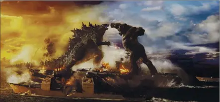  ?? WARNER BROS. ENTERTAINM­ENT VIA AP ?? A scene from “Godzilla vs. Kong.”