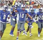  ??  ?? Tennessee State will try to claim its seventh straight win over Jackson State Saturday in the Southern Heritage Classic at the Liberty Bowl. SAM JORDAN / TENNESSEE STATE ATHLETICS