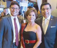  ??  ?? Ambassador Gerardo Lozano Arredondo (right) with son Gerardo Lozano Jr. and wife Mariza Arciniega.