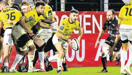  ?? Photo André Roques ?? À Rouen, Damien Anon et ses coéquipier­s ont glané leur première victoire à l’extérieur depuis le début de la saison.