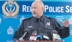  ?? MICHAEL BELL ?? Chief Evan Bray is advising pot shop owners seeking licences after legalizati­on to comply with his warnings .