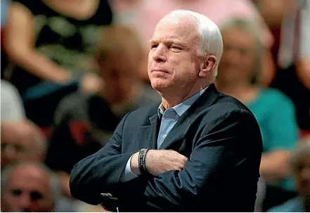  ?? AP ?? John McCain said he wanted to be remembered as having made a major contributi­on to the defence of the nation.