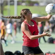  ?? MURRAY WILSON/STUFF ?? Brody Manson was part of the victorious Manukura team at the Lower North Island netball competitio­n at Vautier Park last week.