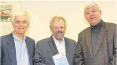  ?? FOTO: HAB ?? „ Wir arbeiten über Archiv, nicht über Zeugen“( von links): Wolf- Ulrich Strittmatt­er, Wolfgang Proske, Frank Raberg.