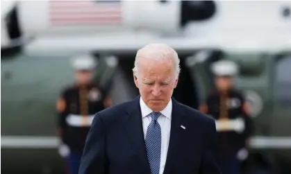  ?? ?? ‘Mr Biden has been forced to prioritise war objectives over ethics.’ Photograph: Reuters