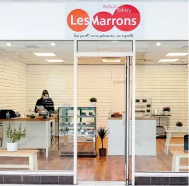  ??  ?? Les Marrons is a new artisan bakery in the Nicholson Centre.