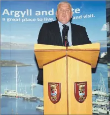  ?? Photograph: Kevin McGlynn. ?? Councillor Donald Kelly said if democracy is to continue in Argyll and Bute, the council must engage with young voters.