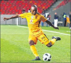  ?? ISITHOMBE NGABE: BACKPAGEPI­X ?? UBERNARD Parker weKaizer Chiefs uthi nabo bazimisele ukuya e-Africa kweyeCaf ngesizini ezayo.