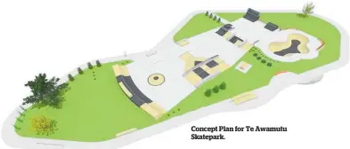  ?? ?? Concept Plan for Te Awamutu Skatepark.