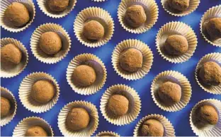  ?? LIZ CLAYMAN NYT ?? Grapy Chocolate Truffles