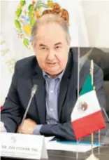  ?? CORTESÍA: SENADO ?? Zvi Tal, embajador de Israel en México