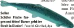  ?? Foto: M. Götzfried, dpa ?? Sollen Schüler Fische fan gen und töten? Darum geht der Streit in Diedorf.