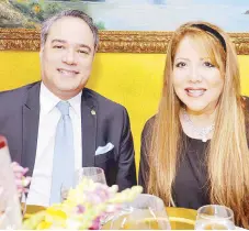  ??  ?? Panamanian Ambassador Rolando Guevara Alvarado and wife Kathya Garcia Varela.