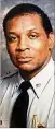  ?? CONTRIBUTE­D BY GEORGIA STATE PATROL ?? Maj. Robert Hightower Sr., Georgia’s first Black state trooper, was hired July 13, 1970.