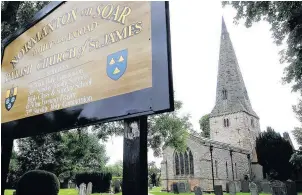  ??  ?? Parish church of St. James, Normanton on Soar.