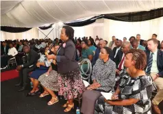  ?? ?? Part of the delegates who attended the stakeholde­rs meeting in preparatio­n to the First Lady’s Internatio­nal Fresh Traditiona­l Produce and Curio Expo, which was organised by Tourism patron First Lady Dr Auxillia Mnangagwa at Zimbabwe House on Friday. — Pictures: John Manzongo