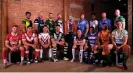  ?? Photograph: Martin Rickett/PA ?? The Rugby League World Cup line-up: (Top row, left to right) Jamaica’s Ashton Golding, Scotland’s Dale Ferguson, Australia’s James Tedesco, England’s Sam Tomkins, Samoa’s Junior Paulo, Fiji’s Kevin Naiqama, Italy’s Nathan Brown and Ireland’s George King. (Bottom row, left to right) Wales’ Elliot Kear, Tonga’s Jason Taumalolo, France’s Benjamin Garcia, New Zealand’s Jesse Bromwich, Lebanon’s Mitchell Moses, Greece’s Jordan Meads, Papua New Guinea’s Rhyse Martin and The Cook Islands’ Brad Takairangi.