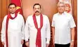  ?? ?? TRINITY OF POWER THAT WREAKED RUIN: Mahinda, Gotabaya and Basil Rajapaksa named by the Supreme Court as the men who by their ‘continued inaction and callous disregard to take remedial measures breached the public trust reposed in them by the people’