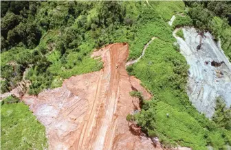  ?? (Mindanao Examiner Photo) ?? Mining operation of TVI Resource Developmen­t (Phils.) Inc.in Zamboanga del Norte province.