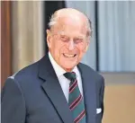  ??  ?? Honour Prince Philip accompanie­d the Queen to Perthshire several times. He was made a Freeman of Perth in 2012