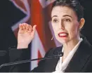  ??  ?? NZ PM Jacinda Ardern frustrated by a lack of legal authority for security services to prevent a recent attack in a NZ supermarke­t.