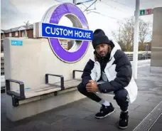  ?? Picture: Transport for London ?? VOCAL SUPPORT: MOBO-awardwinni­ng rapper Guvna B is among those lending their voices to new audio guides for Elizabeth Line stations.