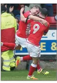  ??  ?? GREAT START: Ryan Lowe celebrates his opener