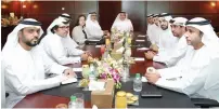  ??  ?? Mohammed Ahmed bin Abdul Aziz Al Shehhi chairing a Ministry of Economy and the Federal Tax Authority meeting. — Supplied photo