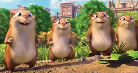  ??  ?? PREDICTABL­E: The Nut Job 2: Nutty by Nature is a largely unengaging modern-day animal fable.