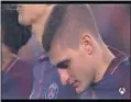  ??  ?? Verratti en el minuto de silencio.