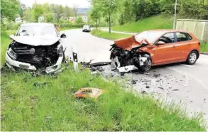  ?? KAPO ZÜRICH ?? Ein 38-jähriger Autofahrer geriet in einer Kurve auf die Gegenfahrb­ahn.