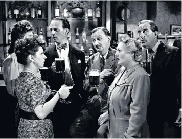  ??  ?? The way we were: a scene from the 1949 comedy Passport to Pimlico, above; David Jason, left, in Only Fools and Horses