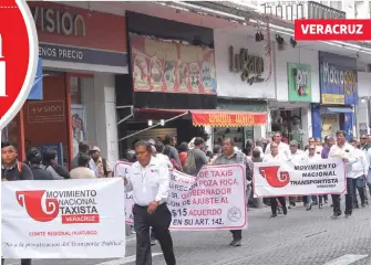  ?? JESÚS ESCAMIROZA /DIARIO DE XALAPA ?? Taxistas de
VERACRUZ