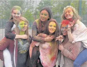  ??  ?? ●●Stockport Academy year 10 students (left to right) Emily Cooper, Emily Hickson, Shanaida Ahmed, Morgan Henry, Leah Fahy and Katy Murphy