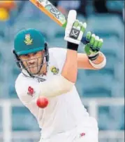  ?? AFP ?? South Africa captain Faf du Plessis struck his eighth Test century on Day 4 of the fourth Test against Australia.