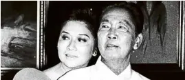  ??  ?? Imelda and Ferdinand Marcos