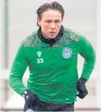  ??  ?? Scott Allan is working hard to get back for Hibs