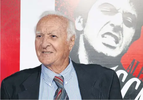  ??  ?? MIAMI MOBSTER: Robert Loggia arrives at the Blu-ray disc launch party for his 1983 classic film ‘Scarface’ in Los Angeles in 2011.