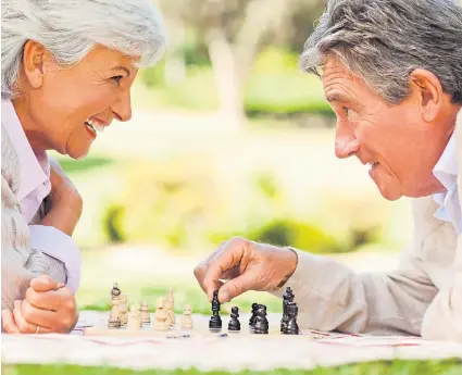  ??  ?? GOOD MOVE: Keeping your brain active and using omega- 3 supplement­s is a recipe for success in later years