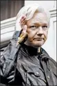  ?? FRANK AUGSTEIN/AP ?? WikiLeaks founder Julian Assange in London in May 2017.