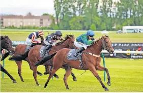  ?? ?? Class act Tilsitt raised the roof with a win for home connection­s at Ayr