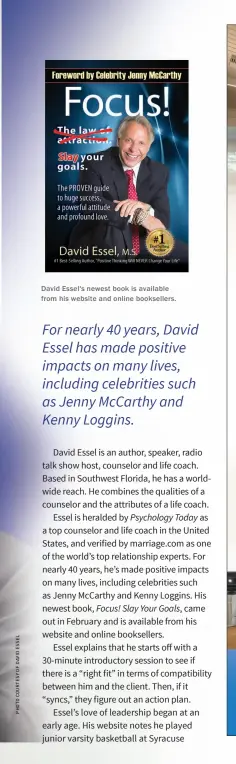  ??  ?? David Essel's newest book is available from his website and online bookseller­s.