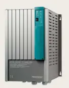  ??  ?? From left: The Magnum Energy, Xantrex and Mastervolt inverters offer pure sine wave technology and state-of-the-art battery-charging technology that will help ensure the well-being of an expensive-to-replace battery bank.