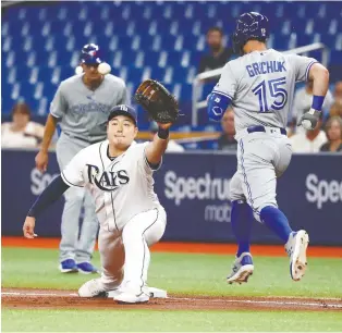  ?? KIM KLEMENT/USA TODAY SPORTS FILES ?? It’s unlikely that players like Tampa’s Ji-man Choi would want to play for a franchise where he had to keep homes in two countries over the course of a season, Scott Stinson writes.