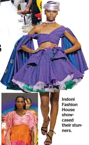  ?? ?? Kreyann
Indoni Fashion House showcased their stunners.