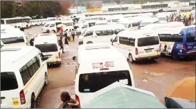  ?? (Pic:Mthunzi Mdluli) ?? Sikhombisa Dlamini, the Secretary of Hhohho Minibus and Kombi Associatio­n has pleaded with all public operators to go and operate from within the bus rank to avoid any arrest unnecessar­y arrest.